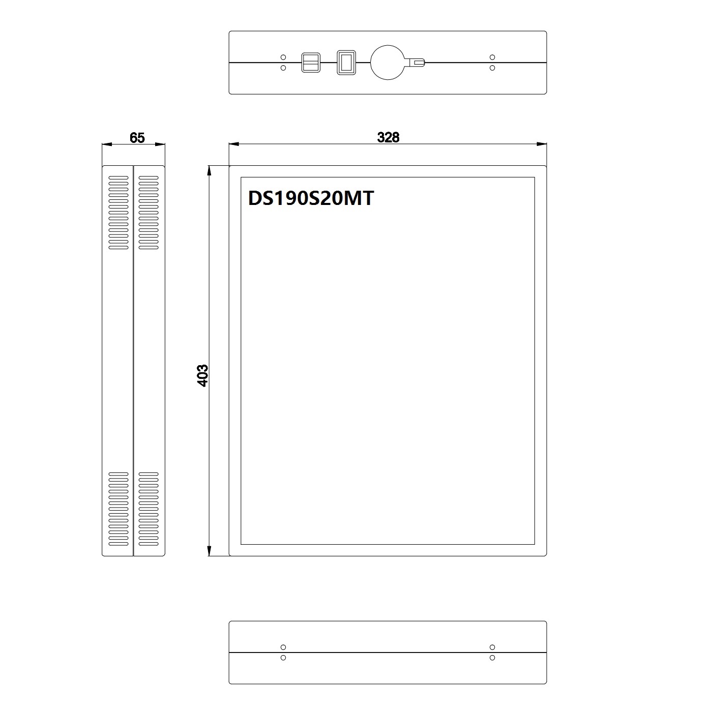 Двусторонний монитор 19" DB190S20M1T