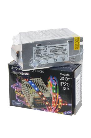 Блок питания GDLI-60-IP20-12, 12В/5А