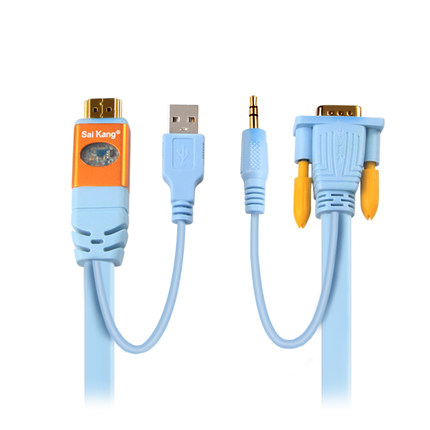 Конвертер HDMI (F) -> VGA (M) + Audio SK-Z470