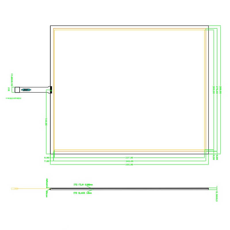 Резистивный сенсорный экран 17" ST-171001