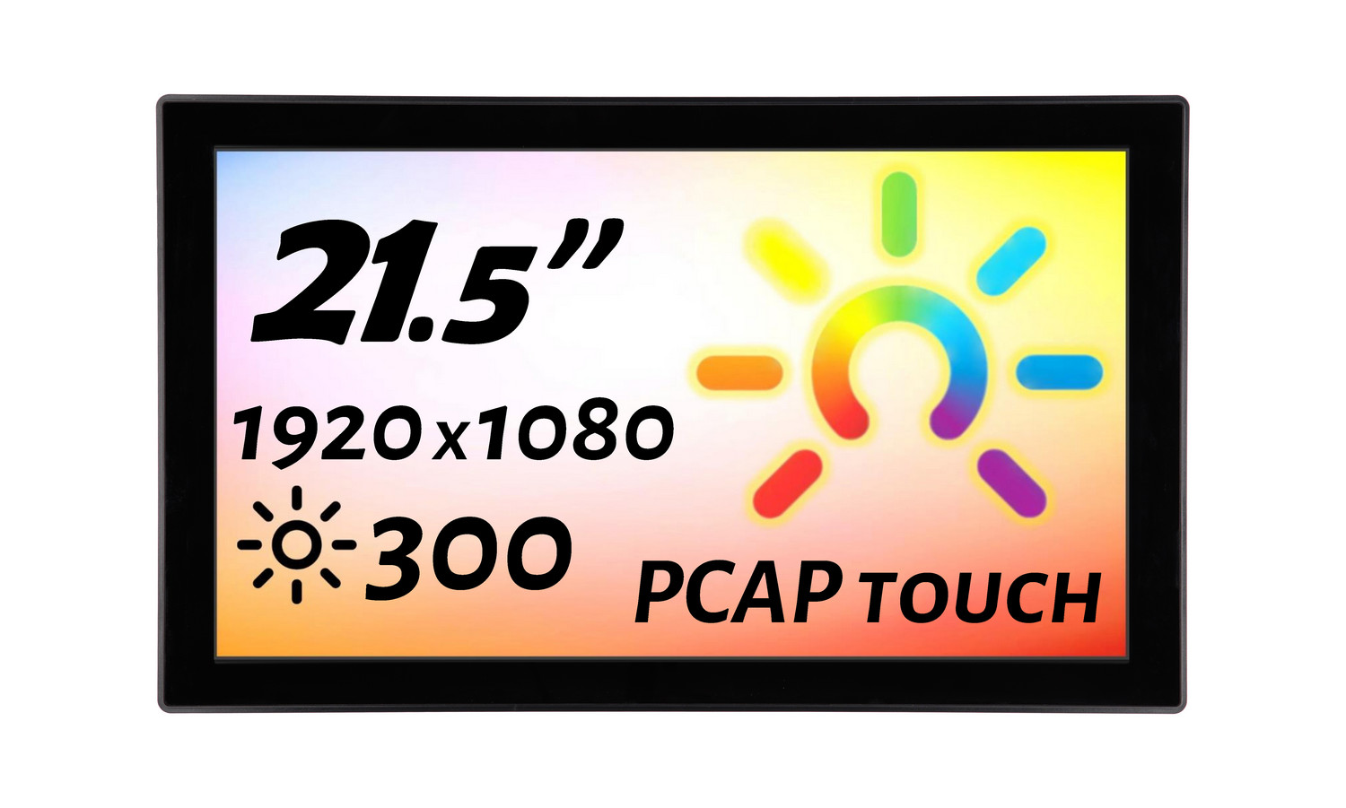 Встраиваемый сенсорный монитор 21,5" PZ215WKZ-90SPZ1-HV