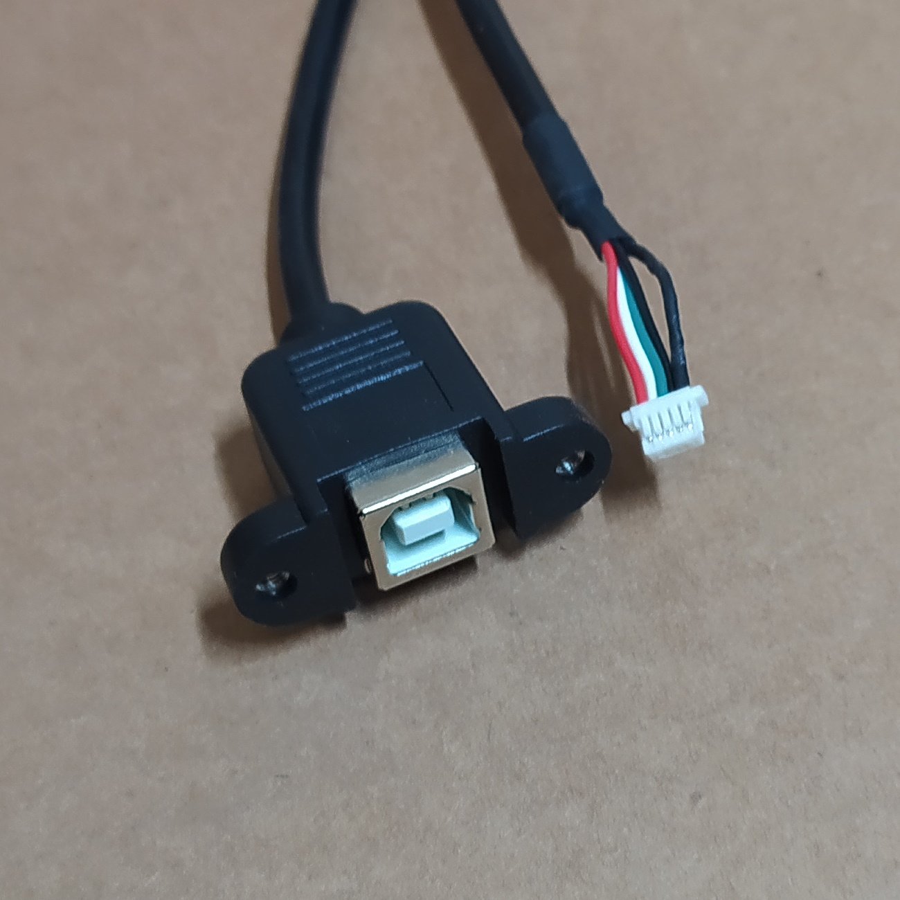 Кабель USB 2.0 B (F) с ушами - MX1.25-05P, 30 см