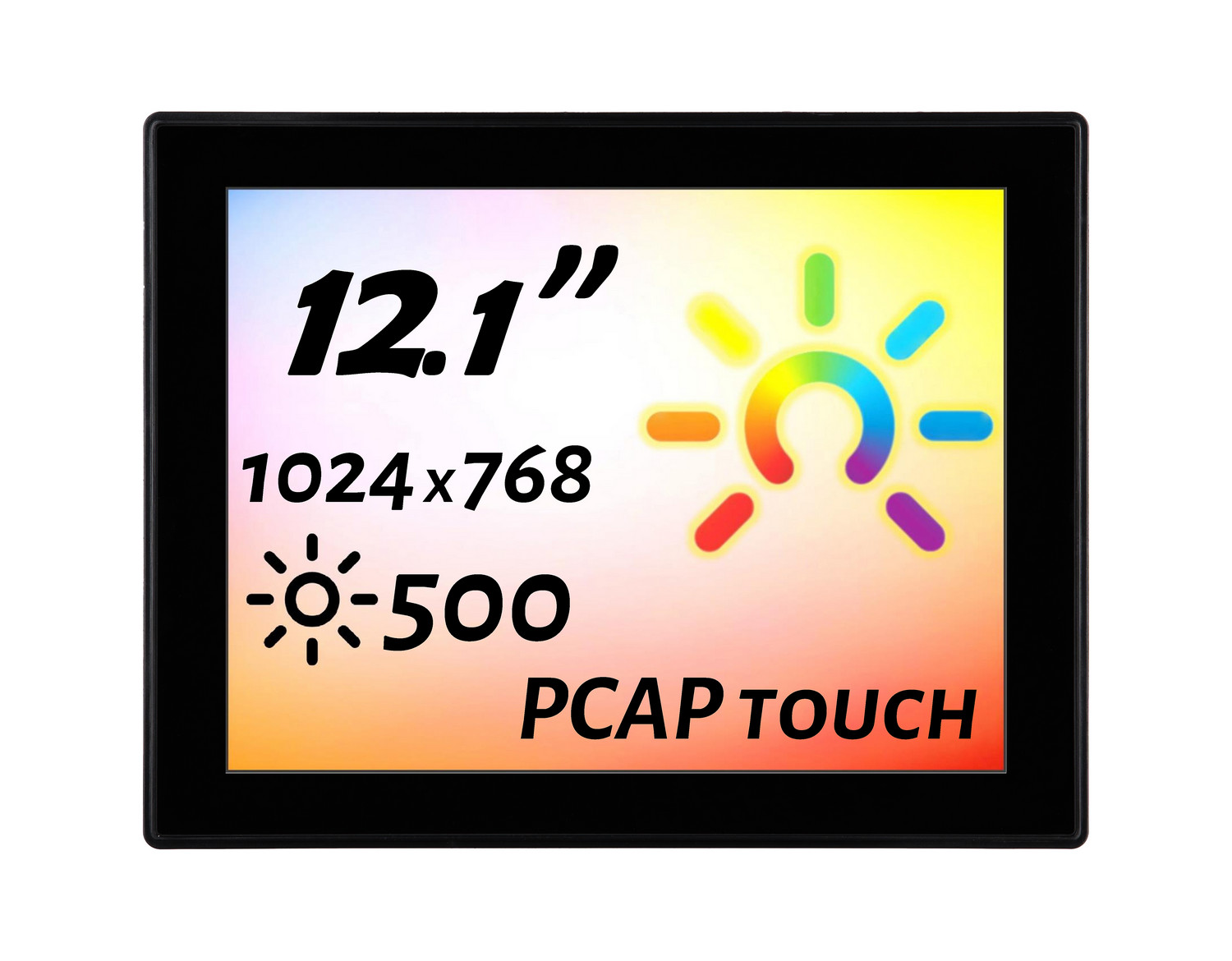 Встраиваемый сенсорный монитор 12,1" PZ121SKK6-07HPZ1-HDV