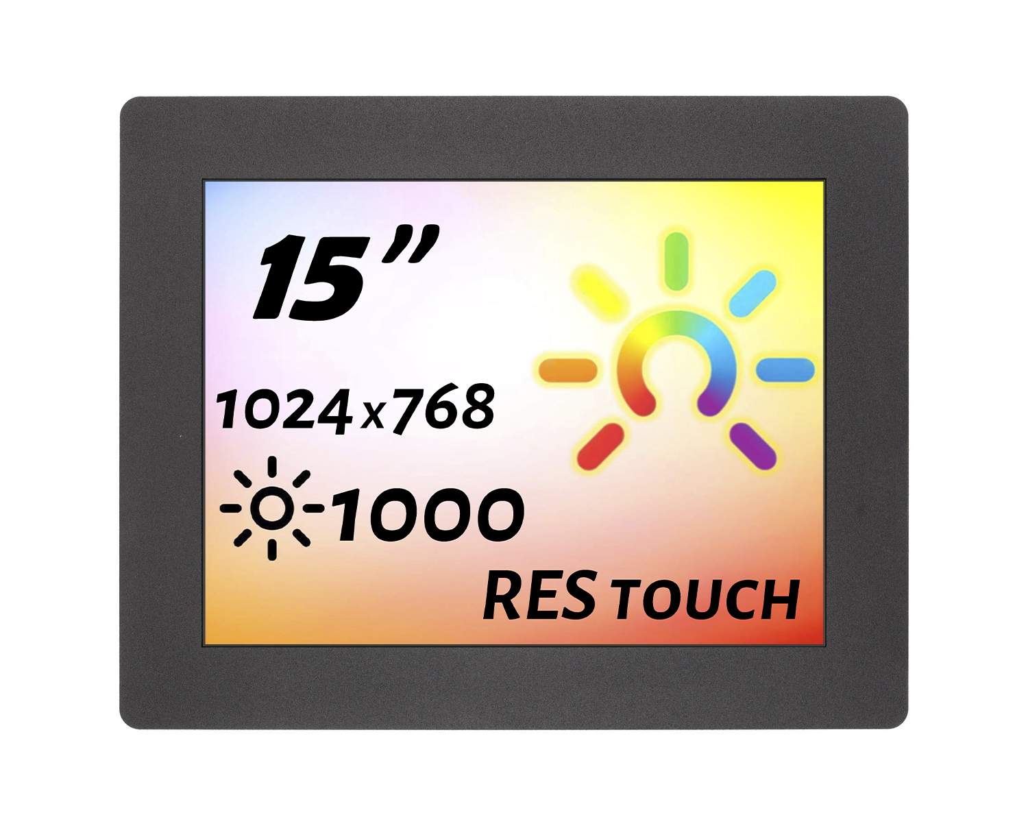 Встраиваемый сенсорный монитор 15" PN150SMK6-07UR41-HDV