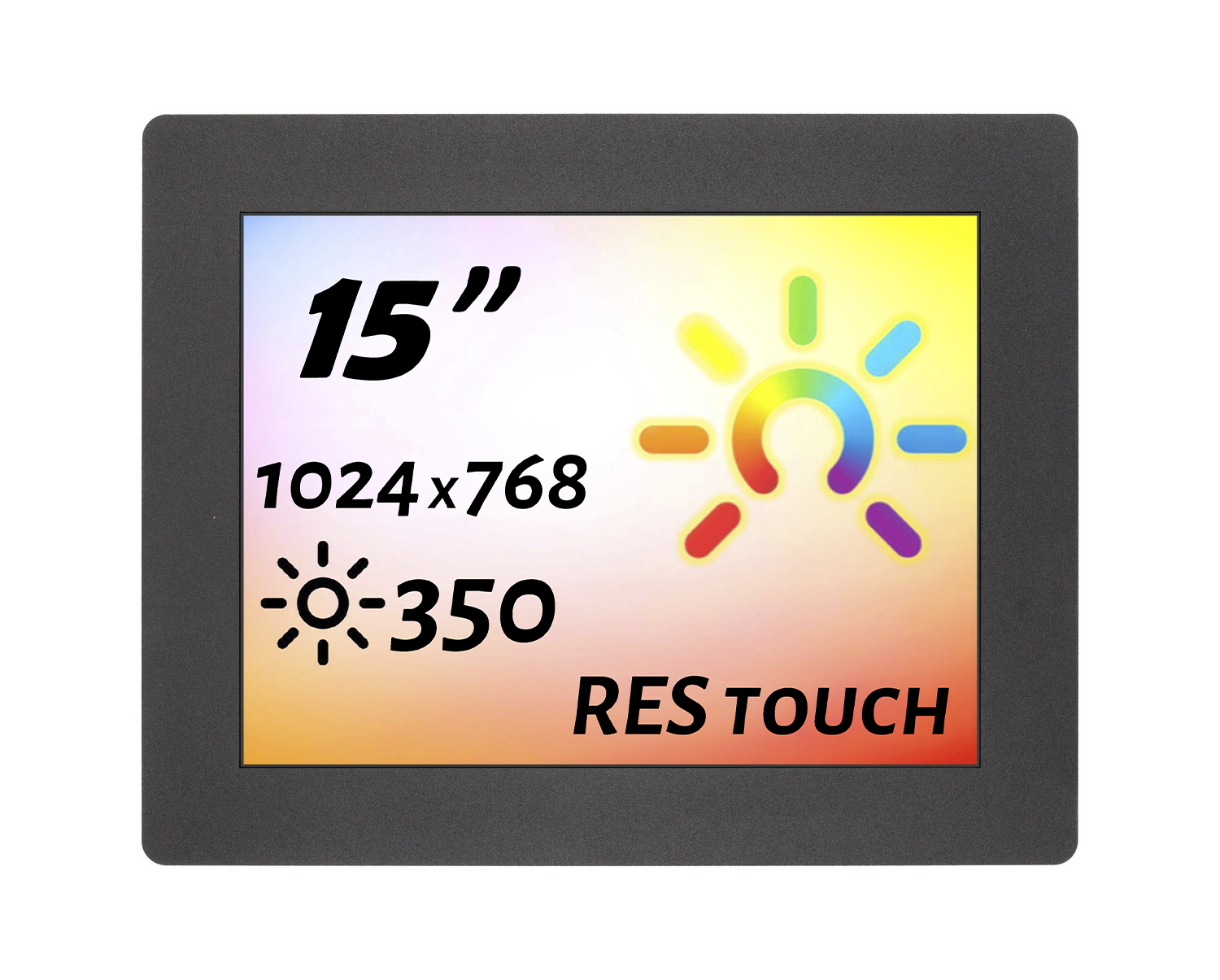 Встраиваемый сенсорный монитор 15" PN150SMK6-07SR41-HDV