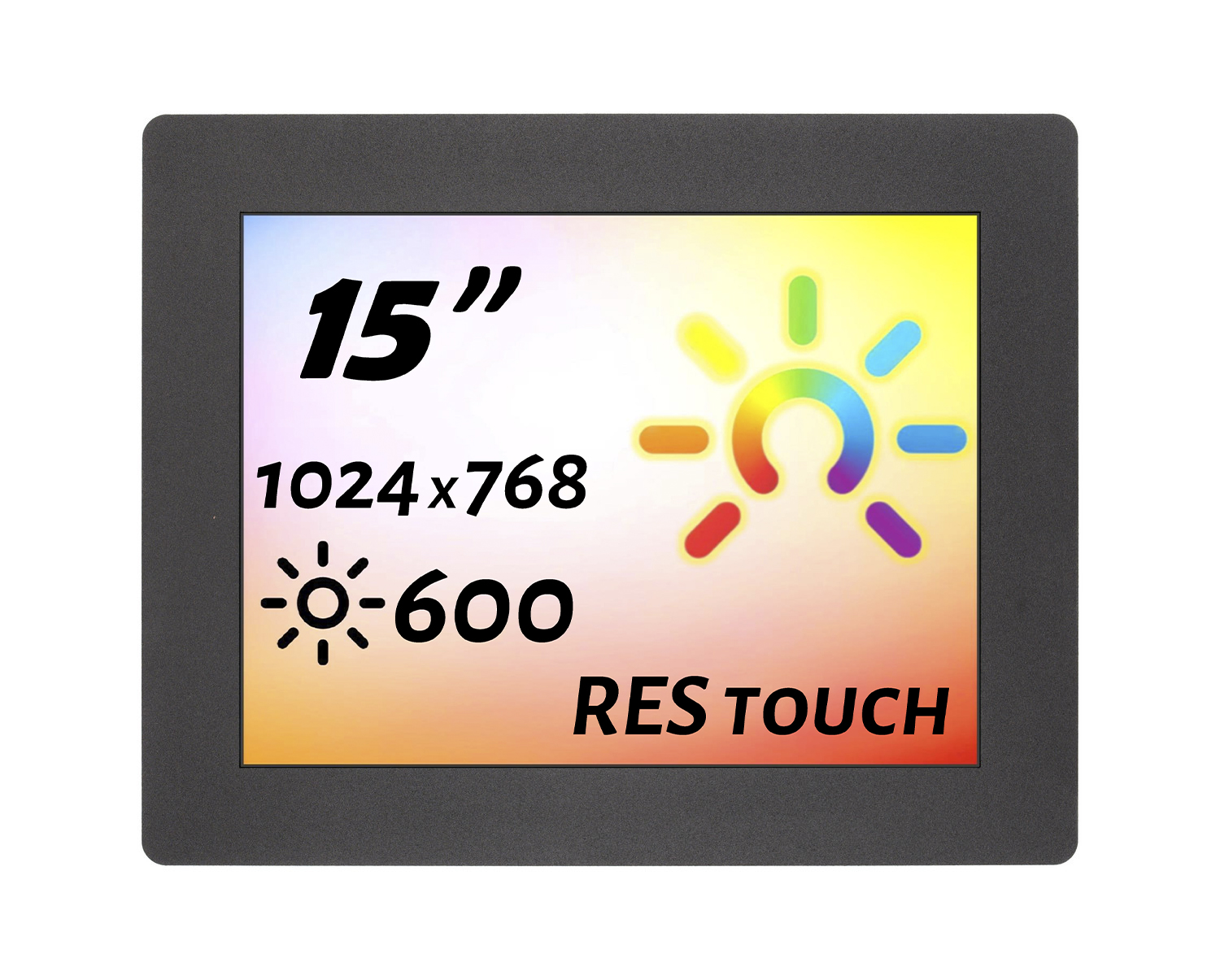 Встраиваемый сенсорный монитор 15" PN150SMK6-07HR41-HDV