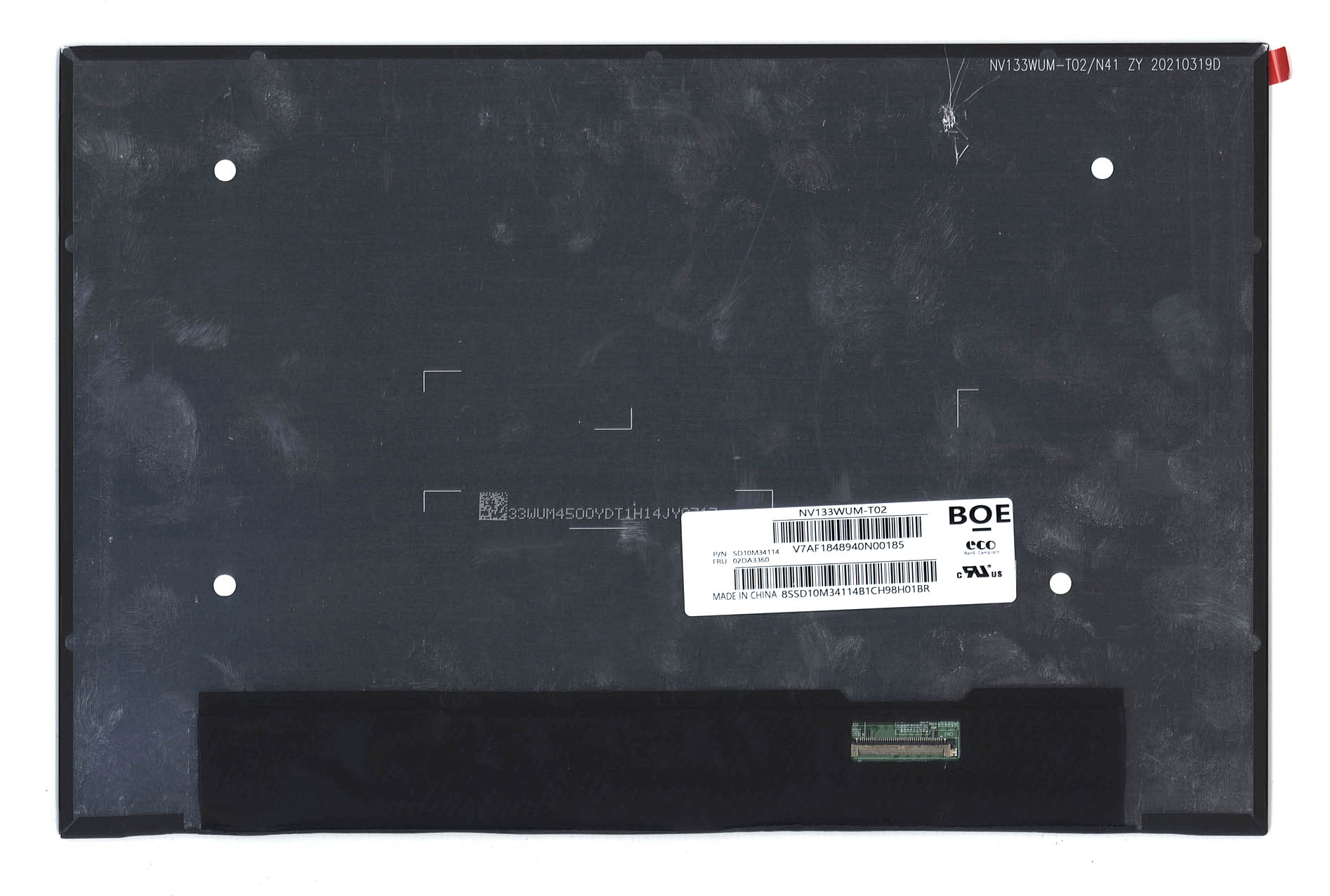 ЖК дисплей 13,3" NV133WUM-T02