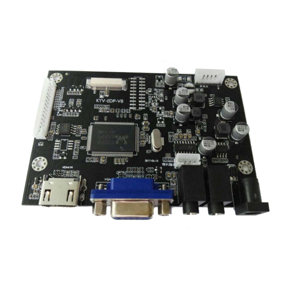 Контроллер дисплея HDMI/VGA KYV-EDP V8 с кнопками