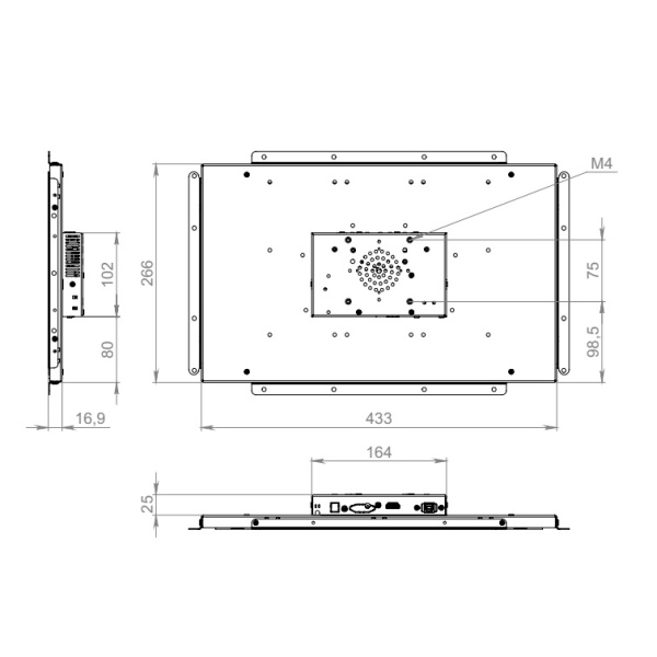 Встраиваемый монитор 17,3" FS173WMKE-90S1-H