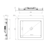 Встраиваемый сенсорный монитор 17" PN170SMK6-20UR41-HDV