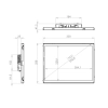 Встраиваемый сенсорный монитор 15" FL150SMK6-07UR41-HDV