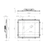 Встраиваемый сенсорный монитор 17" FL170SMK6-20HPG1-HDV