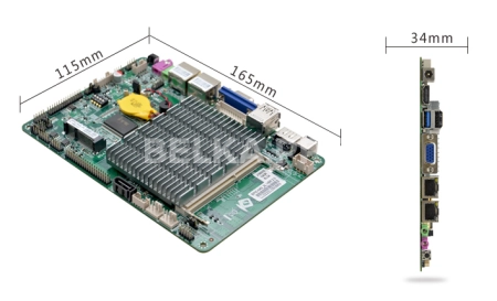 Материнская плата 4" с процессором EPIC-N42_2L (J1900)