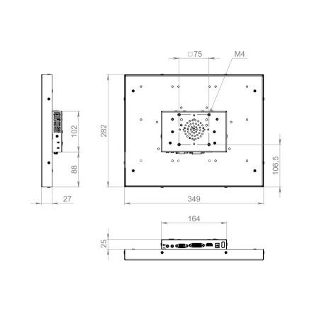 Сенсорный монитор 15" DN150SMK6-07HR41-HDV