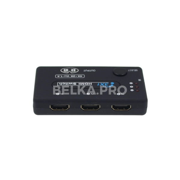 HDMI переключатель 3x1 с пультом ДУ HDMI-301