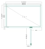Резистивный сенсорный экран 7,1" ST-07101