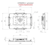 Встраиваемый сенсорный монитор 10,1" PZ101WKK6-28HPZ1-HDV