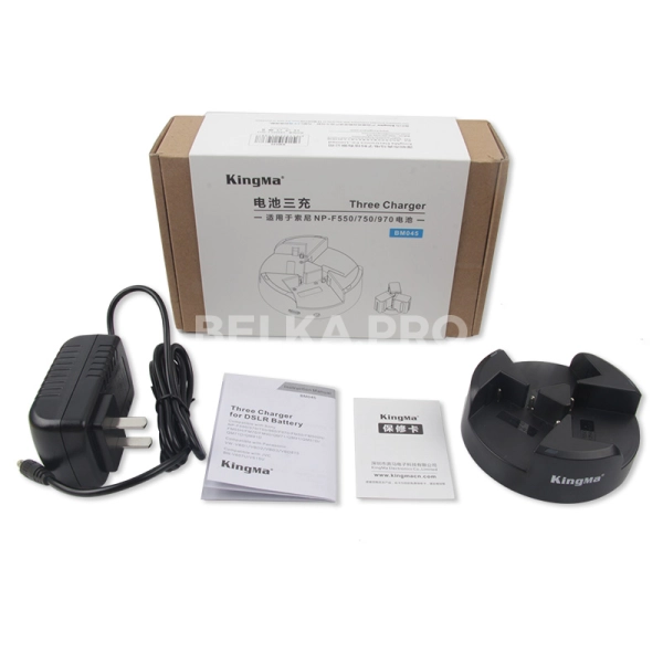 Тройное зарядное устройство для NP-F970/F960/F550
