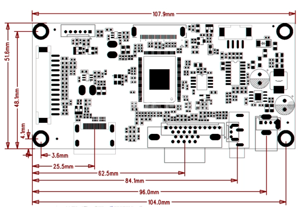 Контроллер дисплея HDMI/VGA JX-56VD-LH-EDP