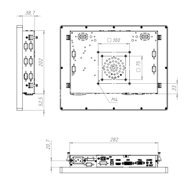Сенсорный моноблок 15" DZ150SLP-07SPZ1-E42/J4125/4/64