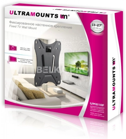 Кронштейн настенный для монитора VESA Ultramounts UM 810F
