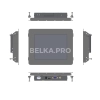 Встраиваемый сенсорный монитор 8" PN080SMK0-07HPX1-HVA