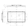 Встраиваемый сенсорный монитор 21,5" FL215WMCS-90HPL0-HDV