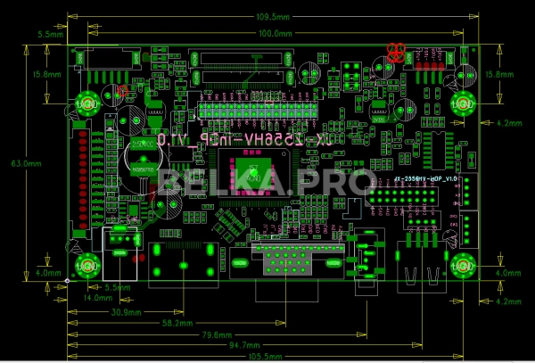 Контроллер дисплея HDMI/VGA JX-2556HV-EDP
