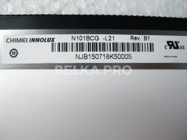 Дисплей 10,1" N101BCG-L21 с контроллером M.NT68676.3 в сборе