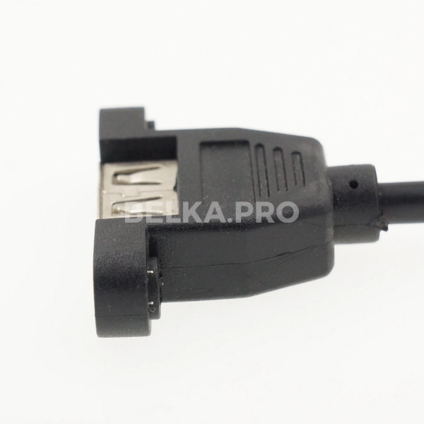 Кабель USB A (M) - USB A (F) с ушами, 30 см