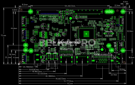 Контроллер дисплея HDMI/VGA/MP JX-6190-2UHVGA