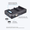 Двойное зарядное устройство USB для NP-F970/F960/F550