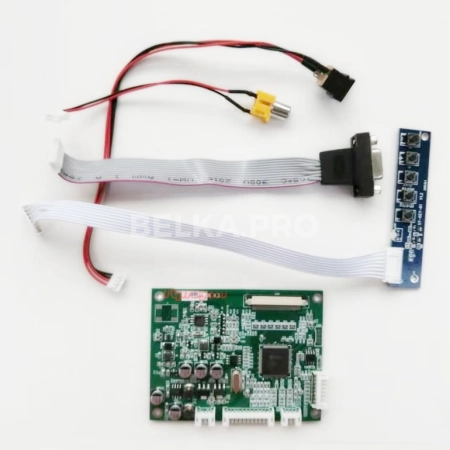 Дисплей 5,6" AT056TN52 V.3 с контроллером PCB-056 в сборе
