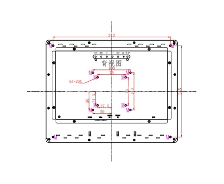 Встраиваемый монитор 15" PZ150SKZ-07H1-HV
