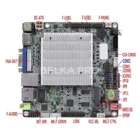Материнская плата Nano-ITX с процессором NANO8F