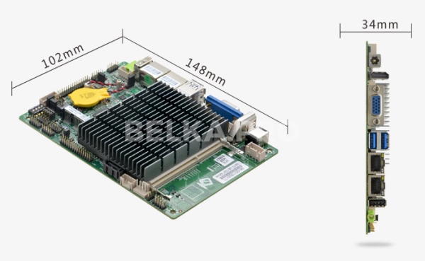 Материнская плата 3,5" с процессором EPIC-E20_J122L (J1900)