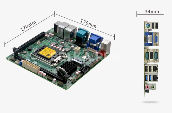 Материнская плата Mini-ITX с процессором ITX-Q85M1