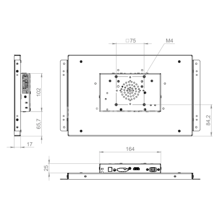 Встраиваемый монитор 13,3" FS133WMKE-90S1-H