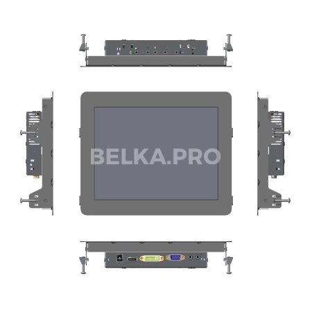 Встраиваемый сенсорный монитор 9,7" PN097SMK6-07UPS1-HDV