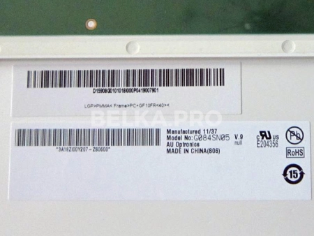 Дисплей 8,4" G084SN05 V9 с контроллером M.NT68676.2A в сборе