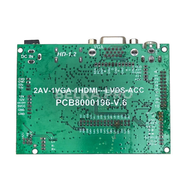 Контроллер дисплея HDMI/VGA/AVx2 PCB8000196 V.6