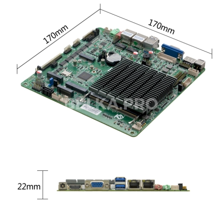Материнская плата Mini-ITX с процессором ITX-B641_J126L (J6412)