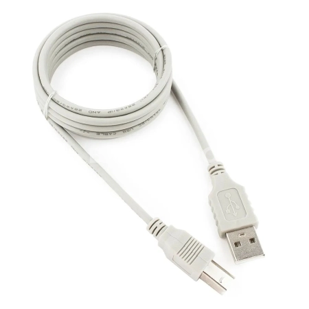 Кабель USB A (M) - USB B (M), 2.0, 1.8 м, серый, Gembird