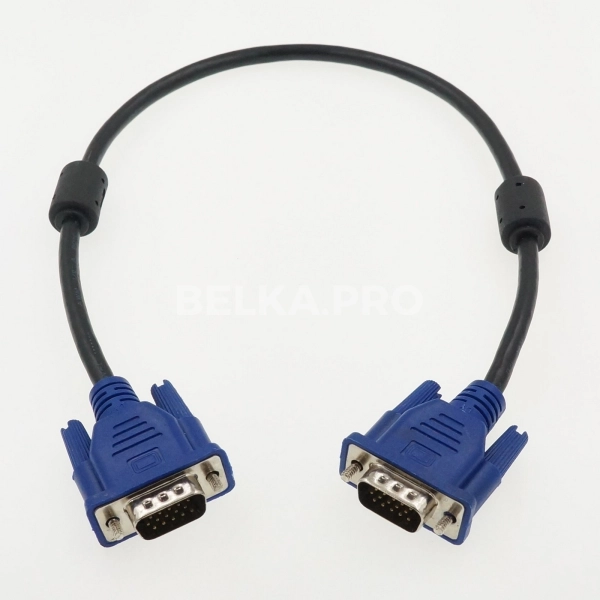 Кабель VGA (M) - VGA (M), 50 см, FR2 5+4