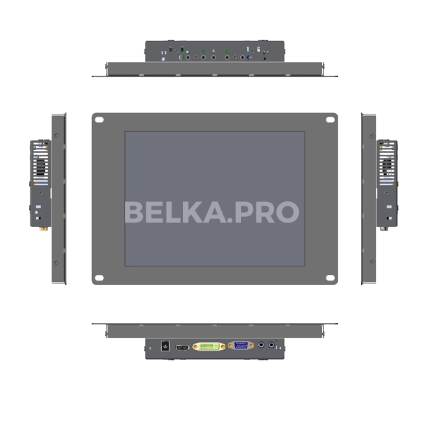 Встраиваемый сенсорный монитор 10,4" PL104SMK6-07HR41-HDV